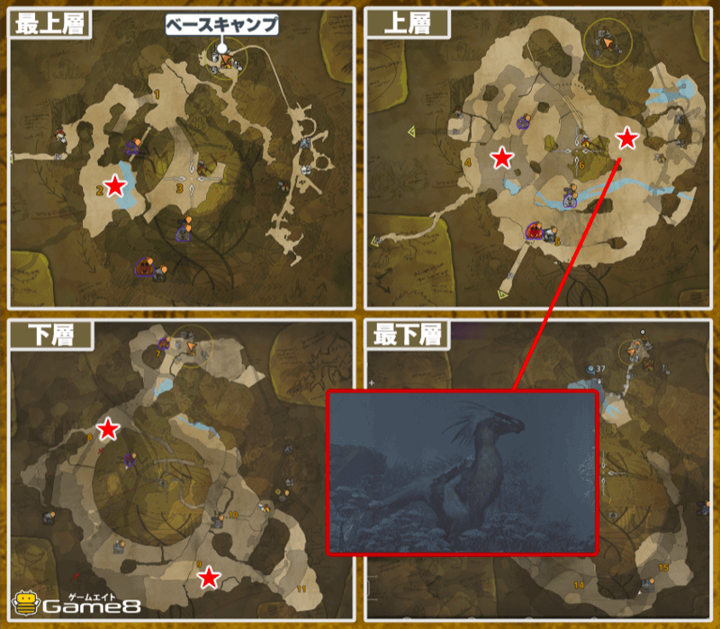 護竜セクレト出現マップ