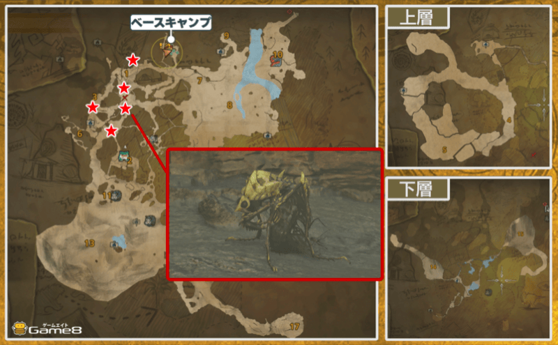 ブブラチカ出現マップ