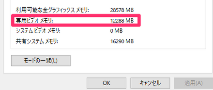 グラフィックメモリ