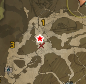 隔ての砂原落石2