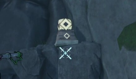 起動前の小さな祠