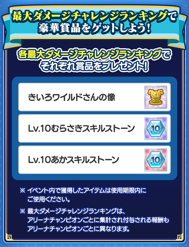 ランキング報酬