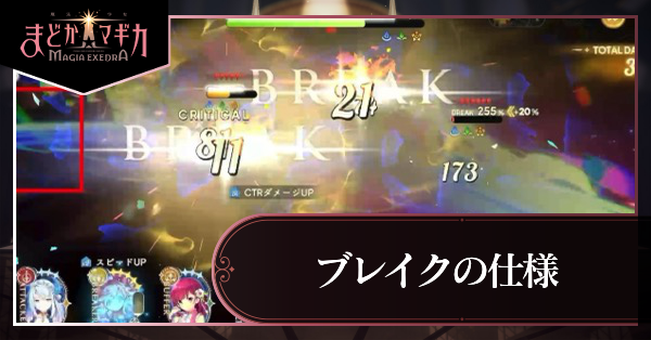 ブレイクゲージとブレイクボーナスの仕様解説