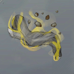 磁気を放つ倒木画像