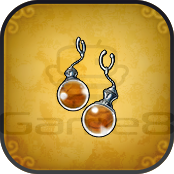 土のイヤリングの画像