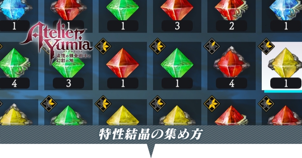 特性結晶の集め方