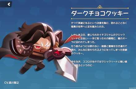 ダークチョコクッキーの全身画像