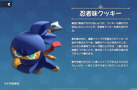 忍者味クッキーの全身画像