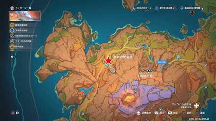 古代遺跡の調査員のマップ