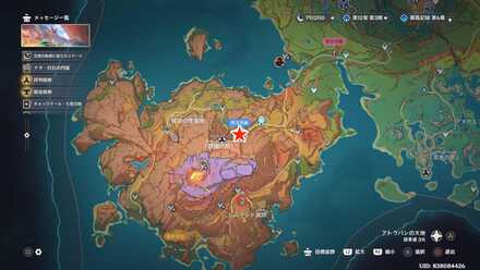 拝山の道のマップ