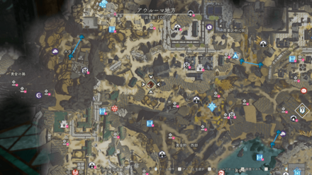 狂奔する怪鳥の出現場所