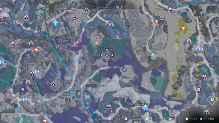 ピュアフローズンの出現場所