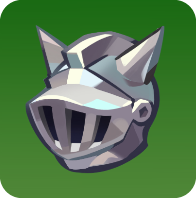 警備兵のスチールヘルムのアイコン