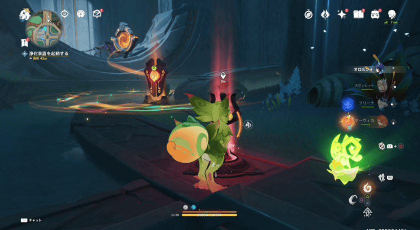 ワープ開放し、球をリングへ飛ばす