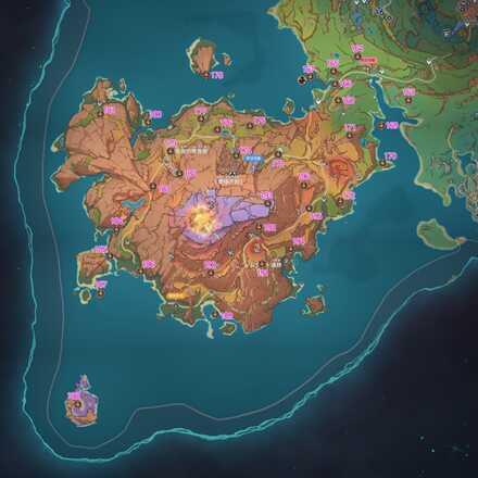 Ver.5.5炎神の瞳数字マップ(地上)