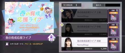 春の育成応援ライブ