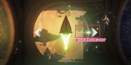 重力を通常状態に戻す