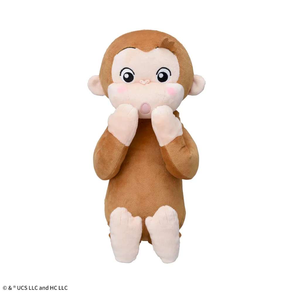 おさるのジョージ】ジョージのLぬいぐるみが登場！照れた表情が