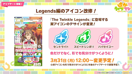 レジェンズシナリオのアップデート