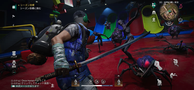 战斗-1-装备武士刀-西格玛打怪物潮