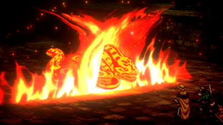 ダブルヘッド火で攻撃