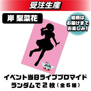 【ランダム全6種】岸 梨菜花 ブロマイド2枚セット