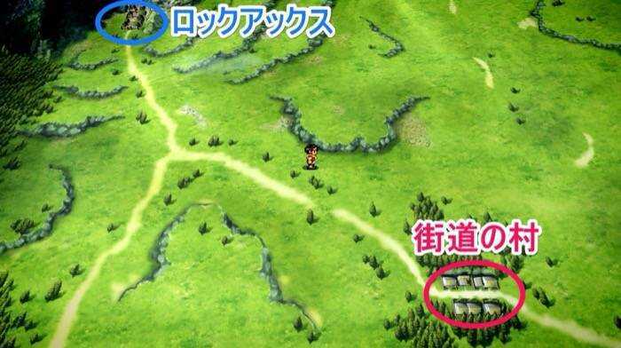 街道の村の場所