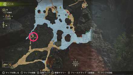 ガメネッコの場所マップ1