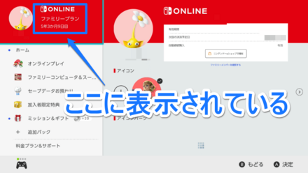 オンライン累積1年の確認方法