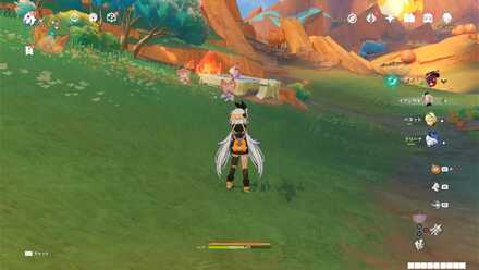 1つ目の秘源の龍像の首の俯瞰