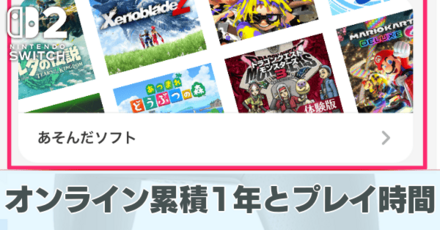 累積1年とプレイ時間の見方