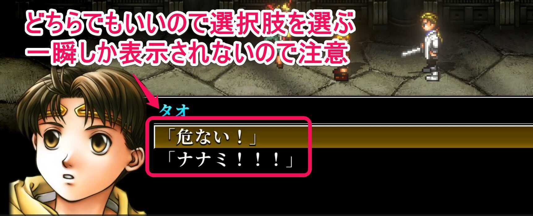 ナナミの選択肢