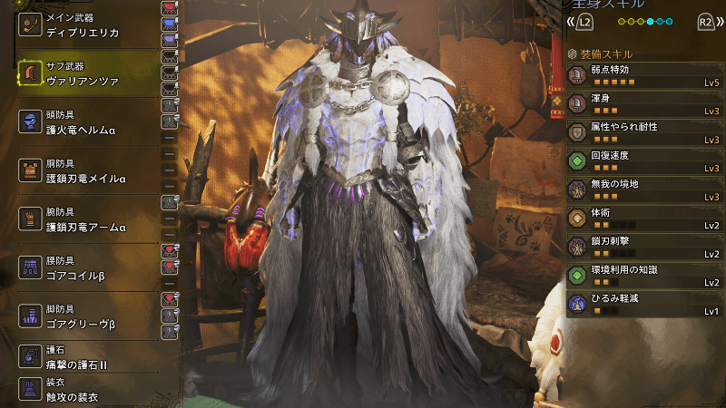 ゾシア対策装備①