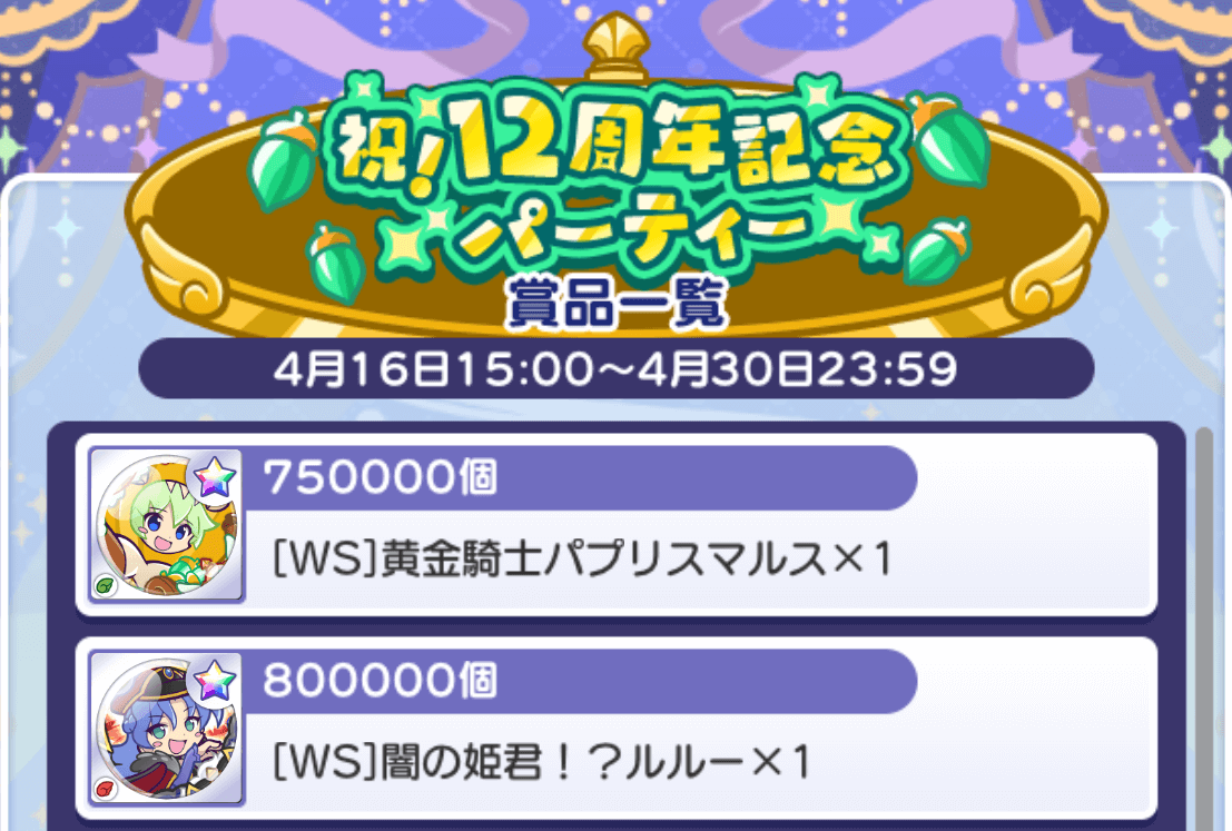 12周年記念パーティー