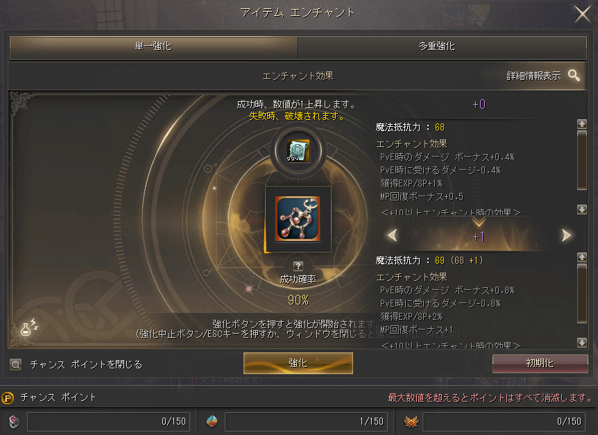 強化スクロールでアイテムを強化