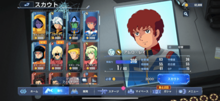 キャラクターのスカウト