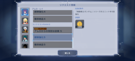 キャラリクエスト