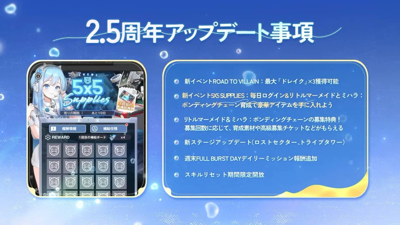 ビンゴイベントで報酬を獲得