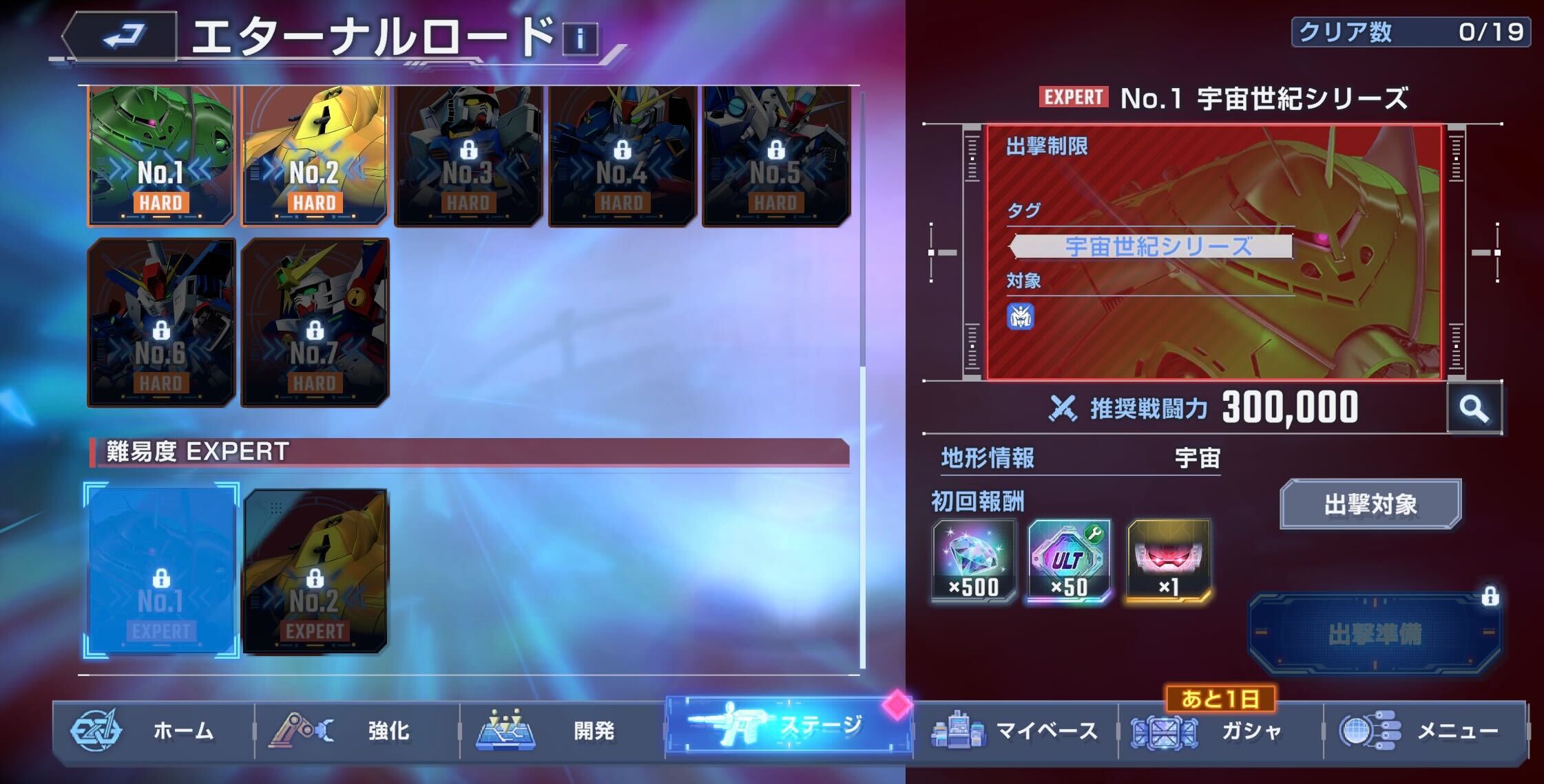 エターナルロードのエキスパート報酬