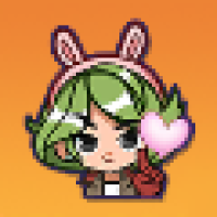 スタンプ：ハートバニー