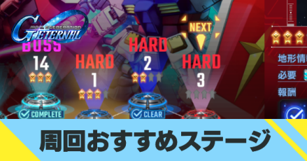 周回おすすめステージ