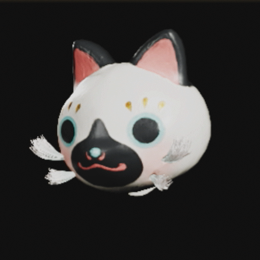 ネコ張り子ヘッドα画像