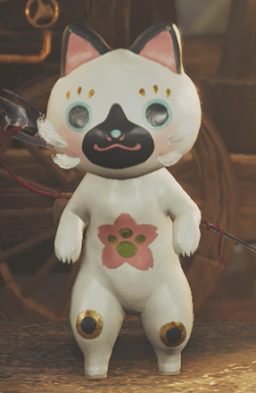 MHWildsのネコ張り子αシリーズ