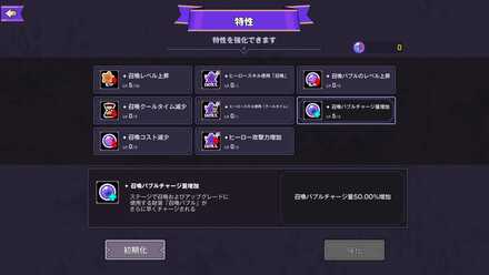 BUBBLE MARCHの特性