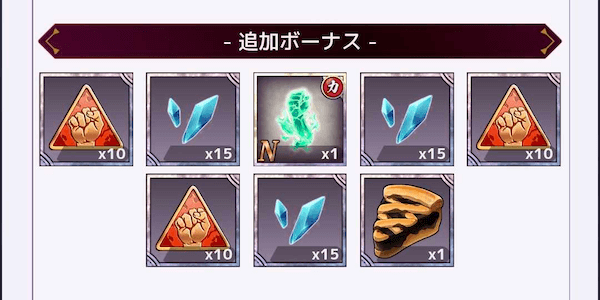 時の贈り物報酬