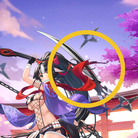 少女廻戦の風殺鎖鎌のタップする場所