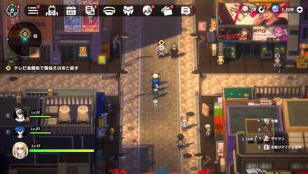 テレビ会館前で雪谷えのきと話す