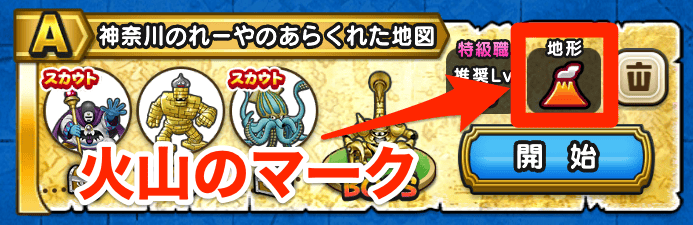 火山の地図