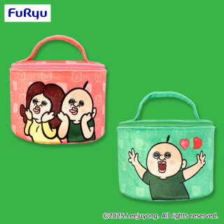 パンパンくんの日常 ラウンドバニティポーチ