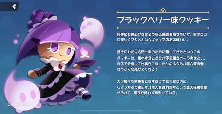 ブラックベリー味クッキーの全身画像